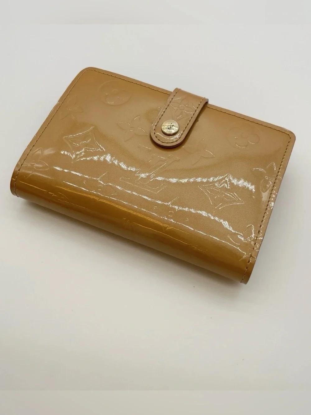 Louis Vuitton Vernis Portefeuille Viennois Beige